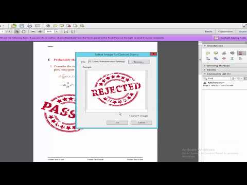 How to Make Stamp in pdf by using adobe acrobat pro