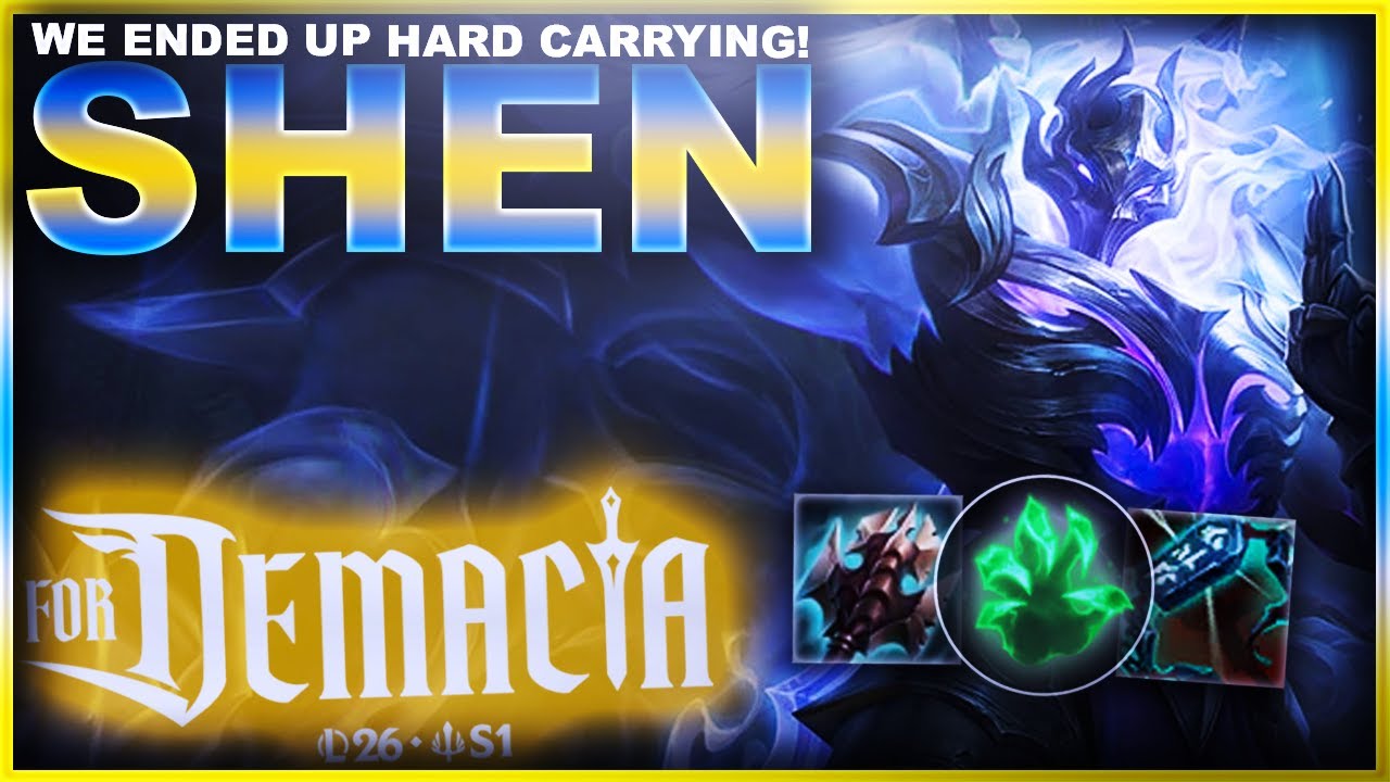 WE ENDED UP HARD CARRYING THIS GAME! SHEN! | League of Legends