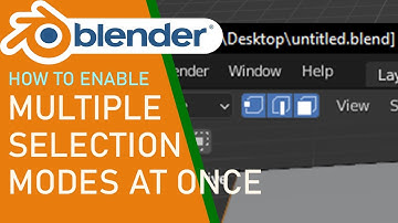Blender how to enable multiple Selection Modes at once