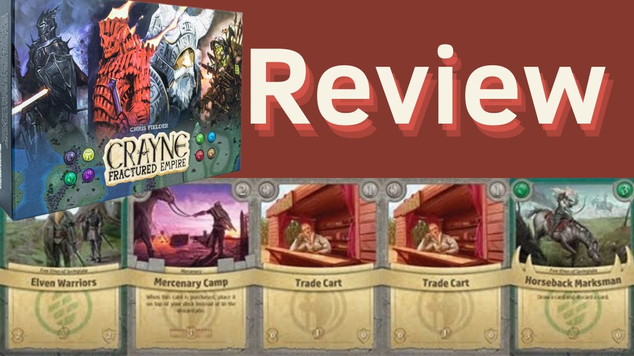 REVIEW CRAYNE FRACTURED EMPIRE 🧛‍♂️🧙‍♂️🧚‍♀️🤹‍♀️| BOARDGAME| KICKSTARTER