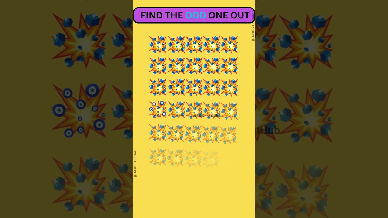 FIND THE ODD ONE OUT! 