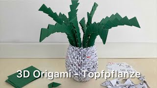 3D Origami - Topfpflanze