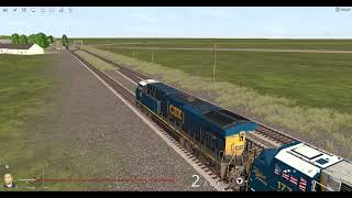CSX Empty Grain Train To Saginaw Michigan on the CSX Saginaw Subdivision Part 2 Trainz 22 PE WIP