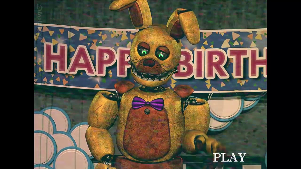 [C4D/FNAF] SpringBonnie VHS Tape Test. HunterLf2/DfaultGod. YouTube