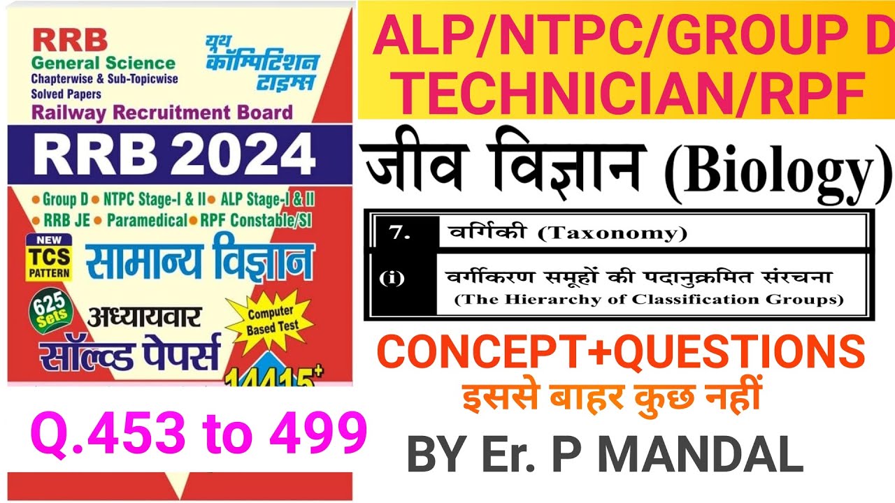 youth science solutions 2024 chapterwise | Biology part11 | Taxonomy