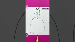 Dress drawing tutorial 👗 #drawing #drawingtutorial