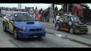 Fiat 126 P [Drag Polski] Vs. Subaru Impreza WRX STI Drag Race [1\/4 Mile]