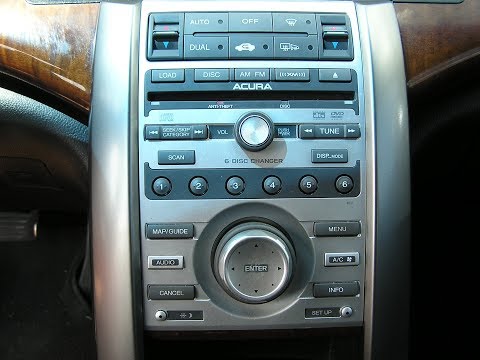 Acura RL Car Stereo Removal