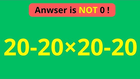 Can You Solve This Simple Math Problem? 99% Fail! 😱