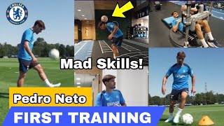 HEAT!🔥PEDRO NETO First Training At Chelsea | Crazy Skills & Drills | Gym and Ball Works