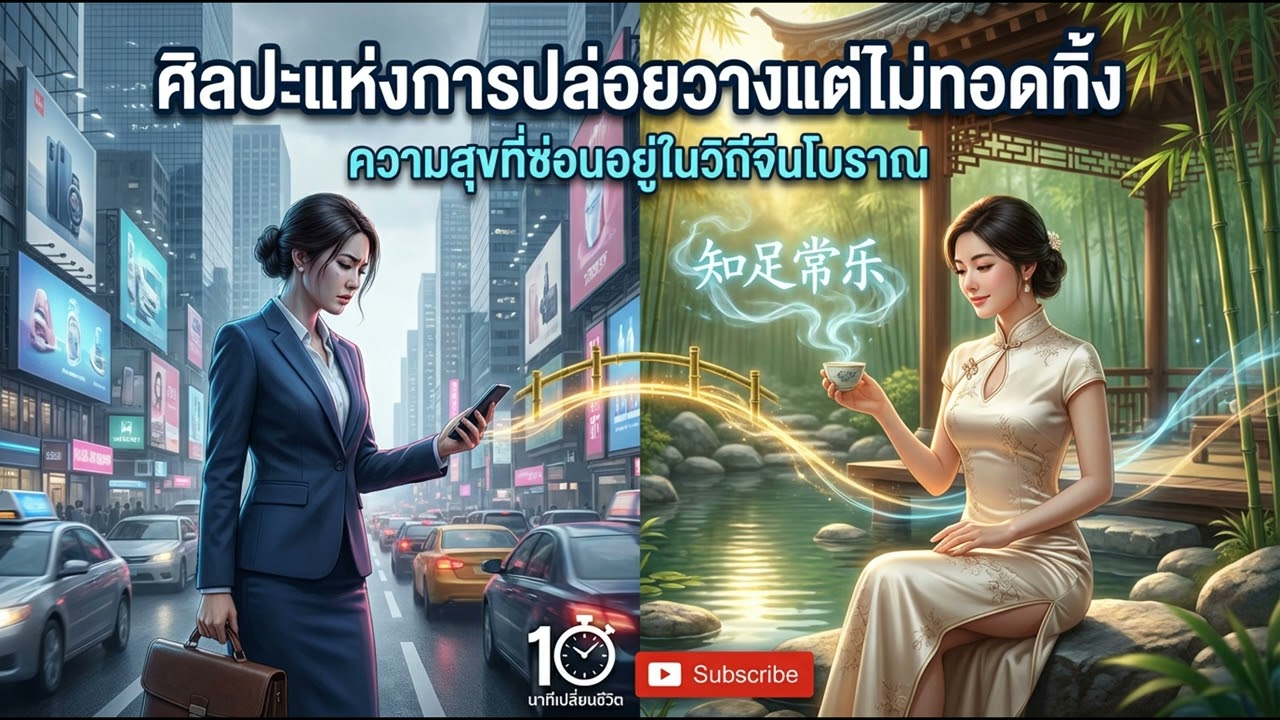 🍃🫖 ศิลปะแห่งการปล่อยวางแต่ไม่ทอดทิ้ง | ความสุขที่ซ่อนอยู่ในวิถีจีนโบราณ (10 นาทีเปลี่ยนชีวิต)