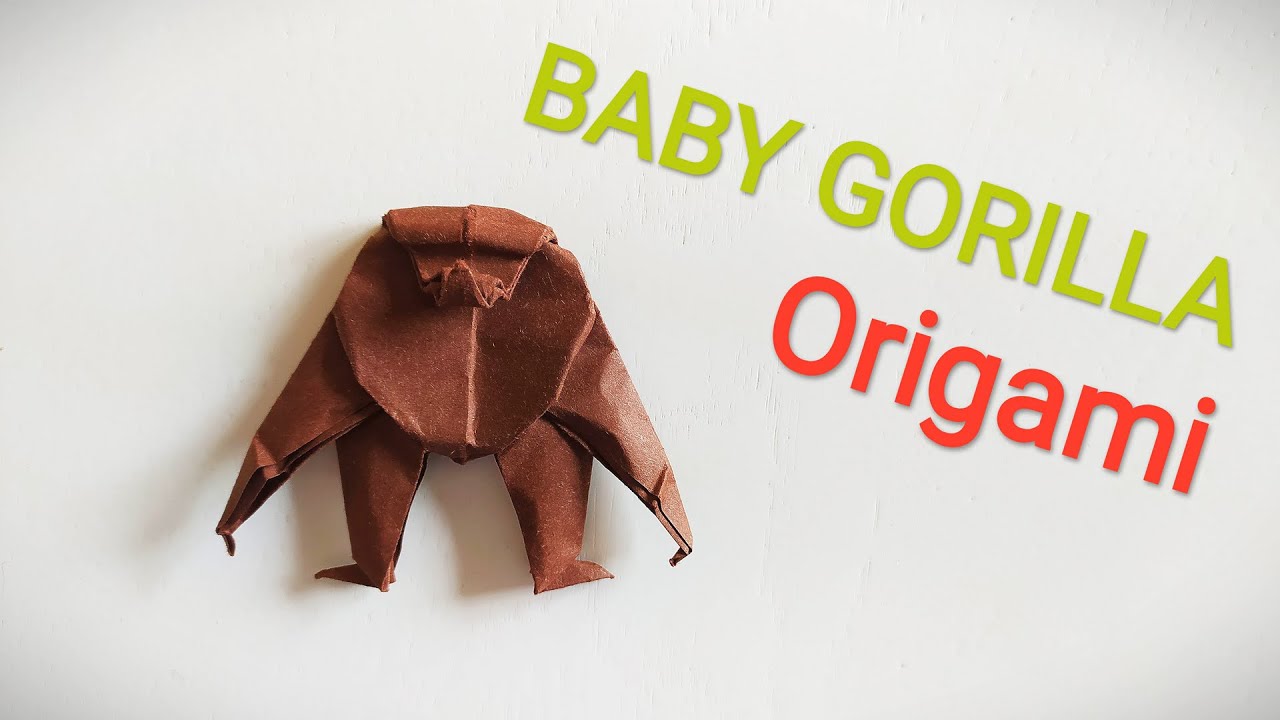 Origami Paper Baby GORILLA