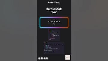RGB | HTML , CSS & JS | Web designing | Frontend Developer | Solve It Smart