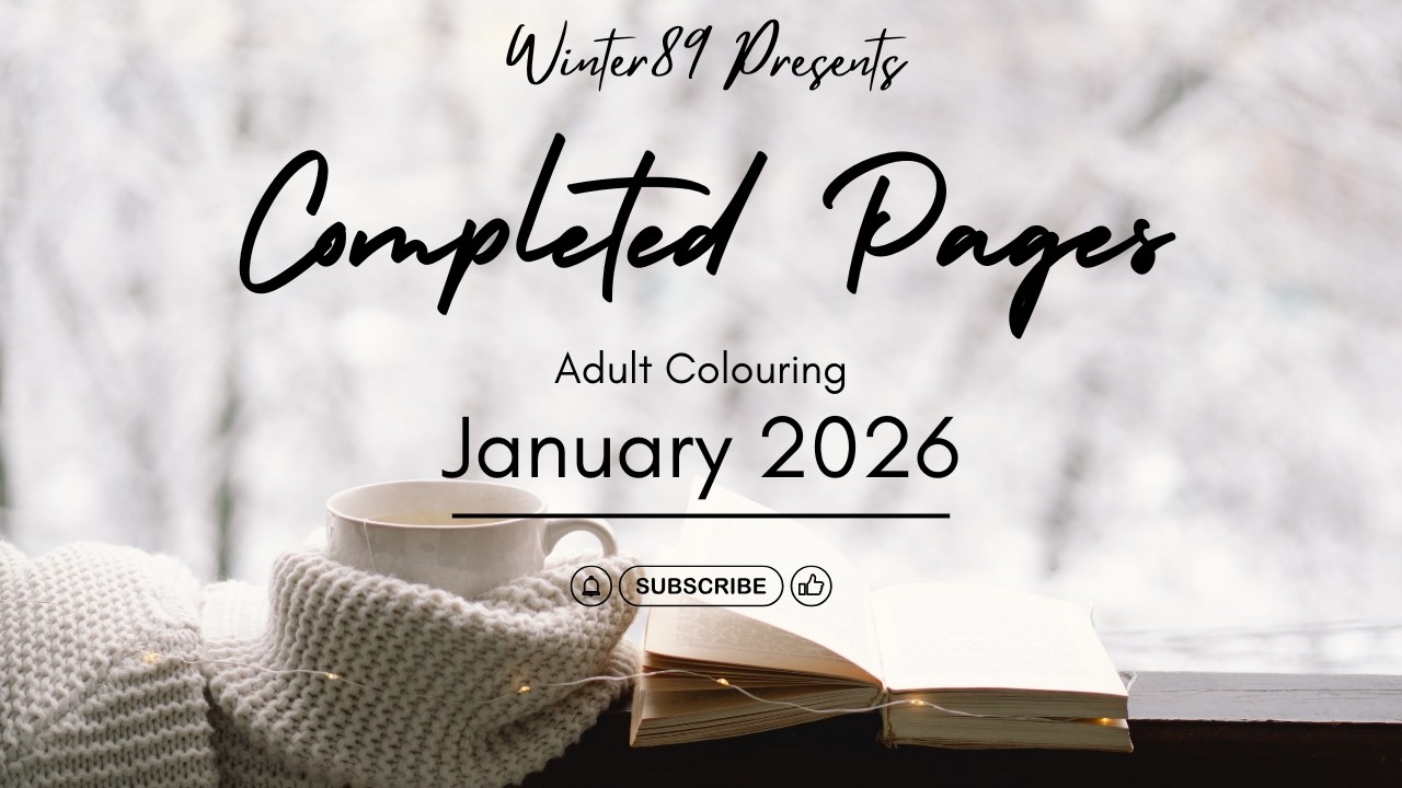 Завершенные страницы - Январь 2026 - Раскраска для взрослых