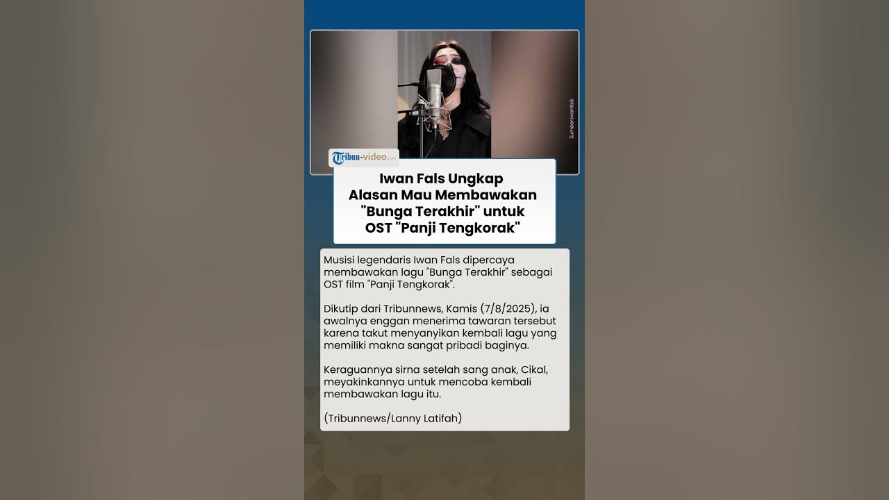 Pernah Menolak, Iwan Fals Ungkap Alasan Mau Bawakan "Bunga Terakhir" untuk OST "Panji Tengkorak"