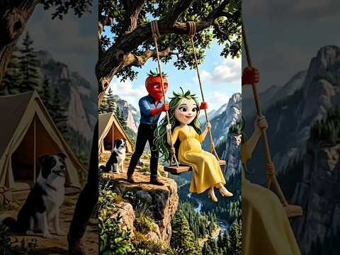 The Strawberry Girl Falls Into a Ravine While Playing on a Swing 🍓✨