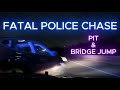 FATAL PURSUIT | Pursuit Ends In Fatal Bridge Jump After PIT Maneuver