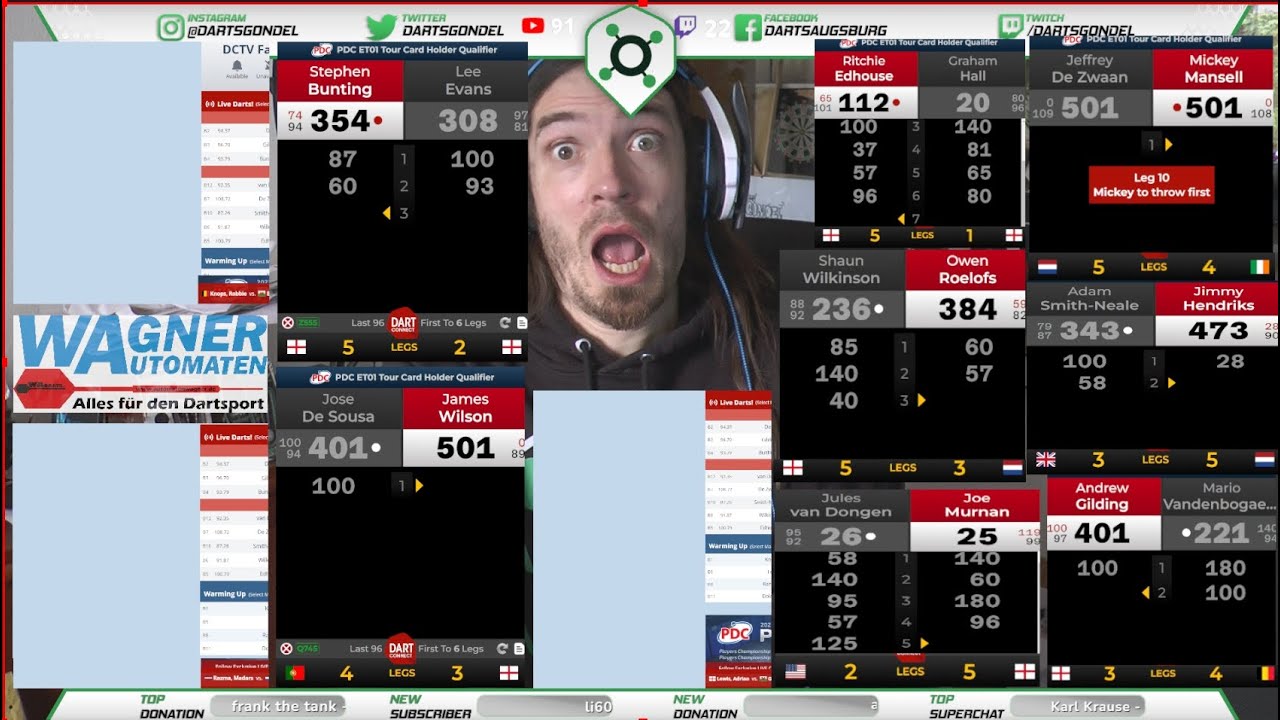 Darts *LIVE* PDC ET01 (Kiel) & ET02 (Leverkusen) Tour Card Holder