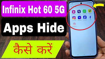 Infinix Hot 60 5g me Apps Hide Kaise Karen ? How To Apps Hide in Infinix X6726 |