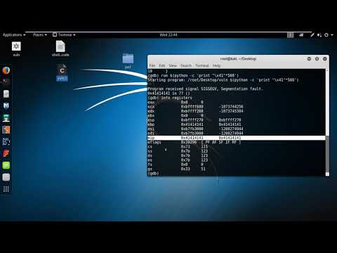 buffer overflow tutorial in kali linux to execute shell command