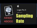 Logic pro x  how to change sampling rate english audio
