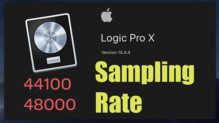 Logic Pro X - How to Change Sampling Rate (English Audio)