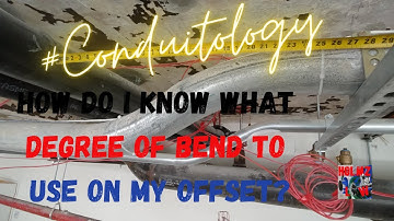 Conduit Bending - Offsets - When & Why to use different degrees of bends.