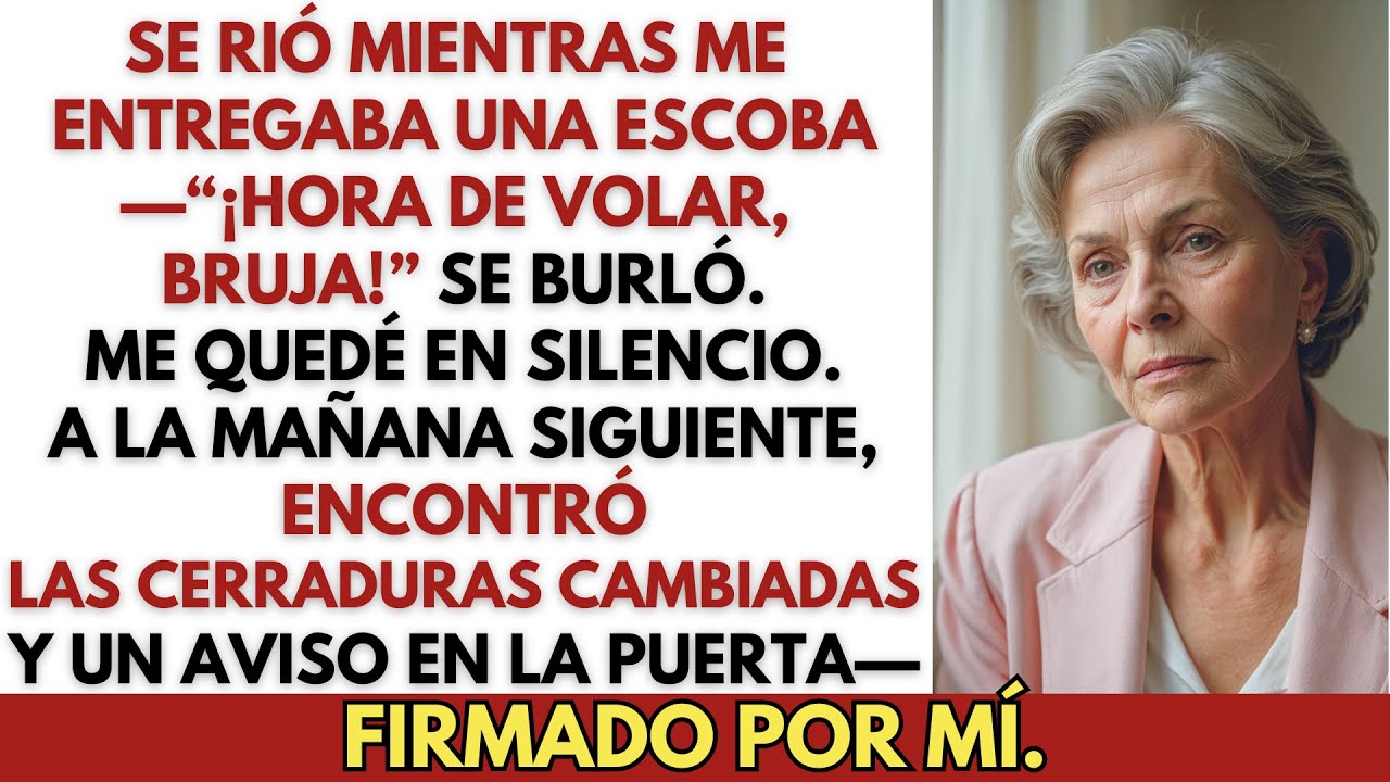 En la fiesta de cumpleaños, mi nuera me regaló una escoba—Así que yo le regalé la puerta de salida