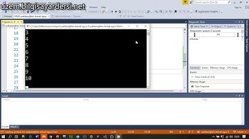 Kontrol Deyimleri - While Döngüsü