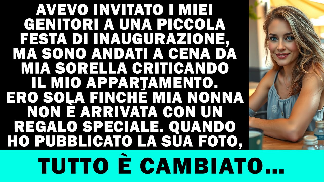 Ho invitato i miei genitori, ma sono andati a cena da mia sorella e dalla sua famiglia
