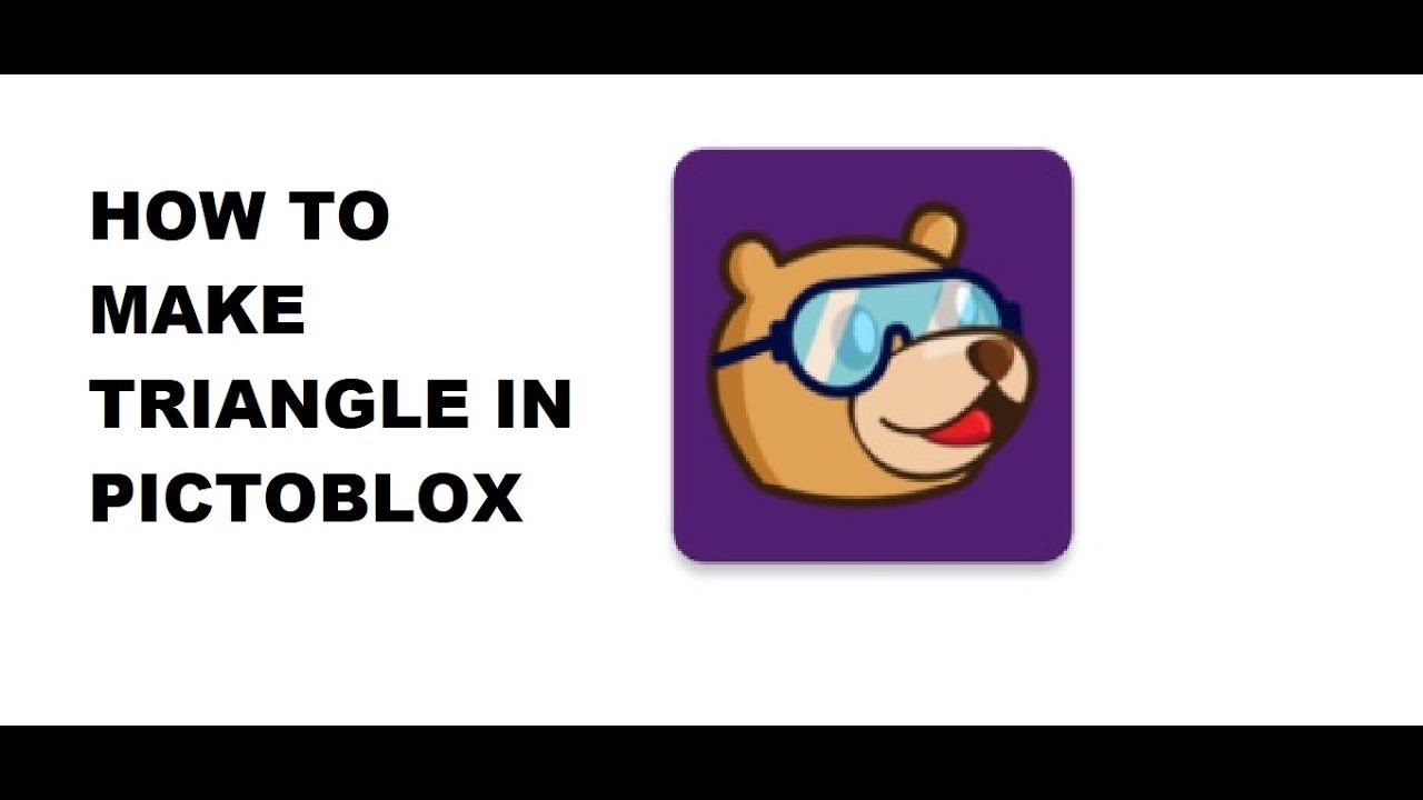 HOW TO CREATE TRIANGLE IN PICTOBLOX/SCRATCH - YouTube