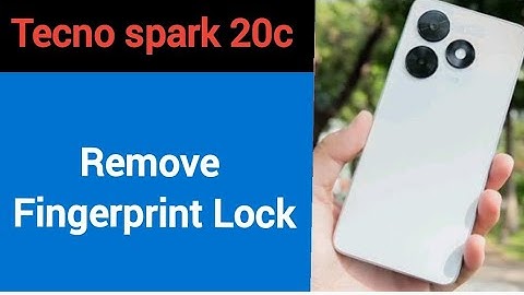 Tecno spark 20c me fingerprint kaise hataye, how to remove fingerprint lock