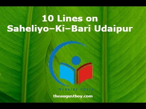 10 Lines on Saheliyo ki Bari Udaipur | Facts About  Saheliyo ki Bari Udaipur | @myguidepedia6423