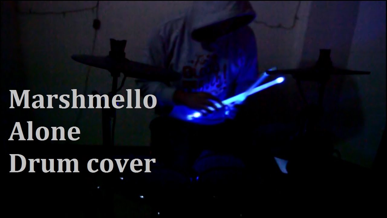 Marshmello Alone Drum Cover LED Drumsticks Firestix