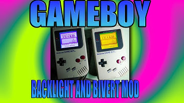 Gameboy Backlight and Bivert mod