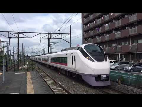 2018.7.26(木)9:21 JR常磐線神立駅(E657系特急ときわ53号勝田行通過)