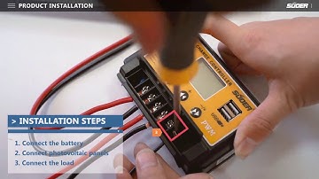 Suoer 12V/24V 20A PWM Solar Charger Controller with USB Installation ST-S1230