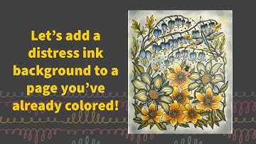 CREATE a Distress Ink Background on a COLORED Page in Minutes