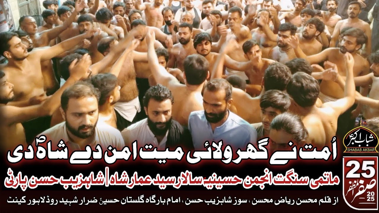 Ummat Ne Ghar Walai Mayyat | Anjuman E Hussainia | Ammar Shah | Shahzaib Party | 25 Safar 2025 #noha