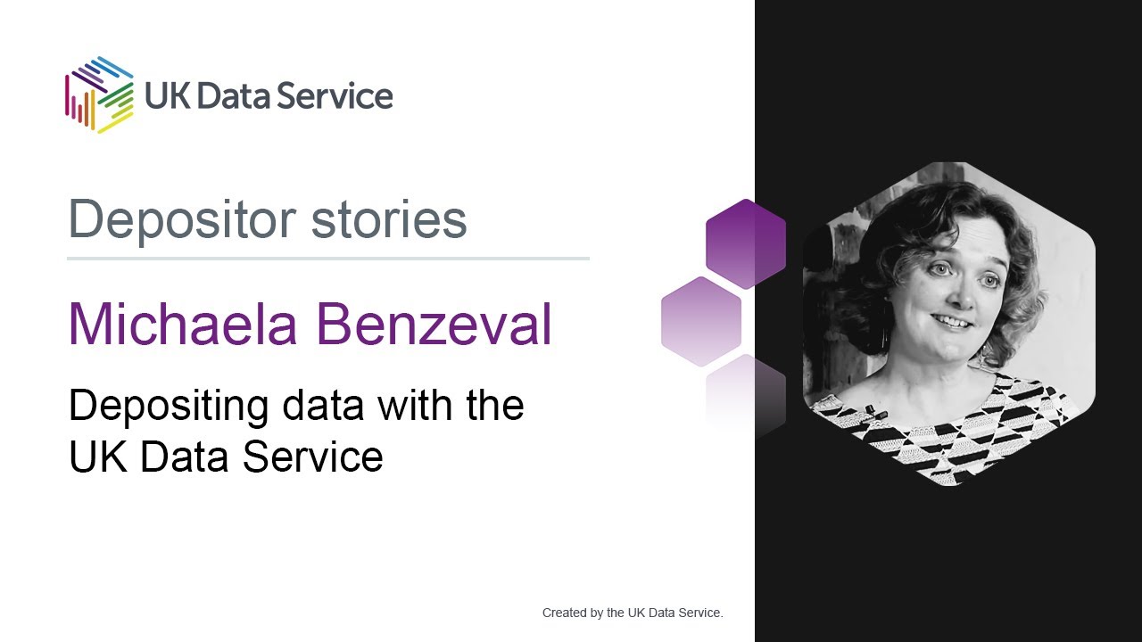 Michaela Benzeval - Depositing data with the UK Data Service