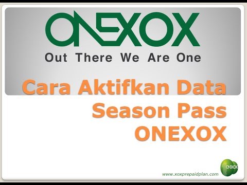 Cara Aktifkan Data Season Pass ONEXOX - YouTube
