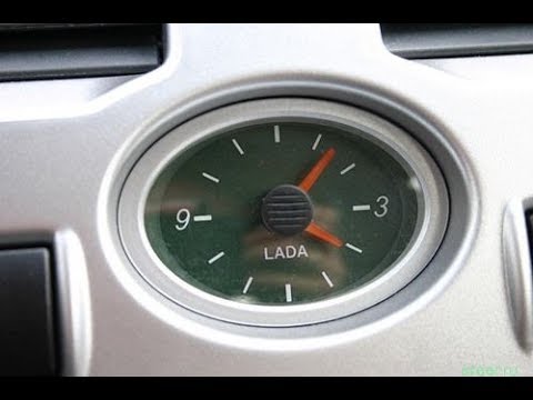 Лада Приора: Настройка часов в приборке и в салоне