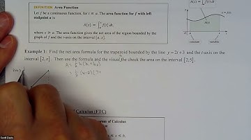 Calc 1 - Creating a Net Area Formula by Using Geometry