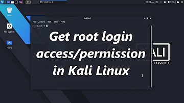 How do I access superuser in Kali Linux?