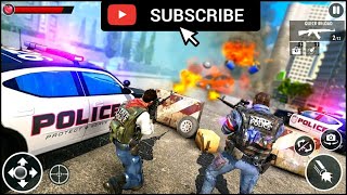Us police free fire - free action gameplay - Gaming 4 spark screenshot 1