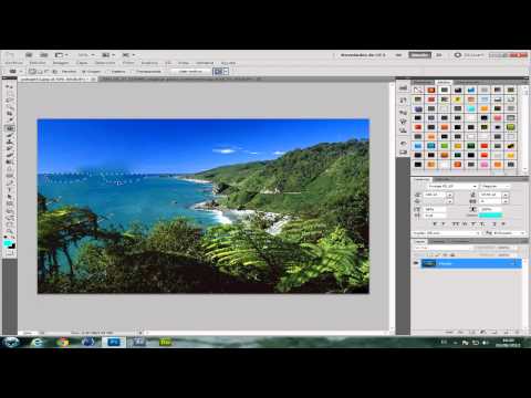 Tutorial photoshop cs, cómo eliminar objetos fondos dificiles, herramienta relleno