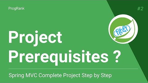 Spring MVC Project Series [Hindi] | Project Plan | Prerequisites | Spring MVC For Beginners | #02