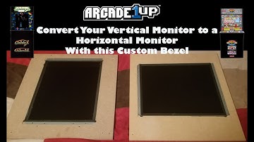 Arcade1up Vertical Monitor Converted to Horizontal Monitor with this Bezel!!
