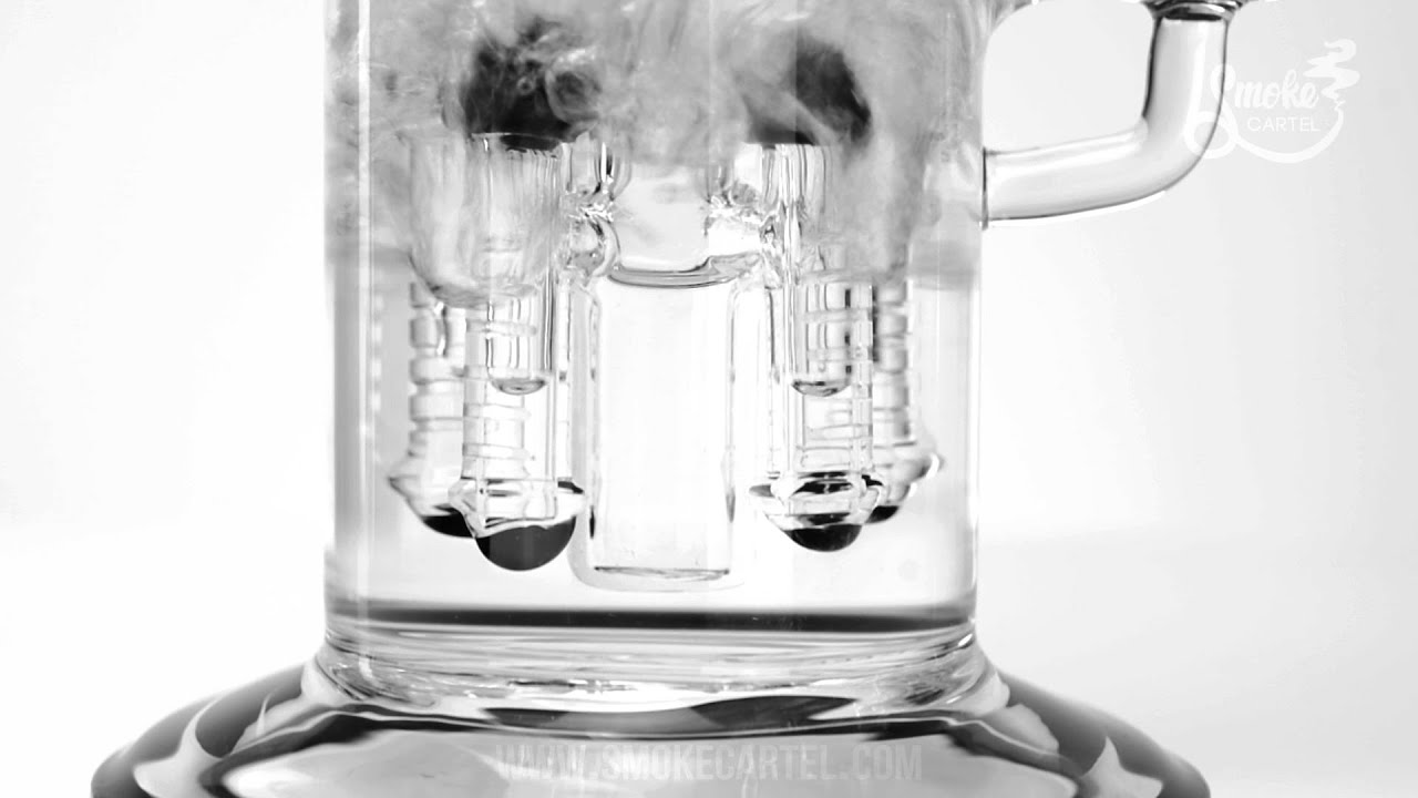 "The Dabberscope" Microscope Themed Rig with Slitted Rocket Percolator