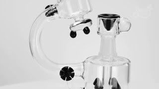 "The Dabberscope" Microscope Themed Rig with Slitted Rocket Percolator